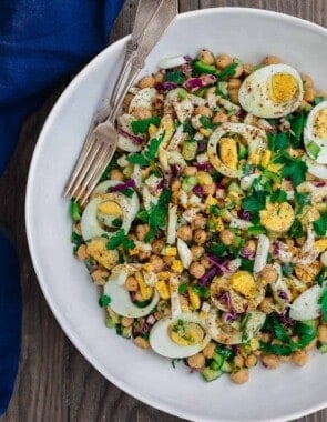 Mediterranean Chickpea Egg Salad