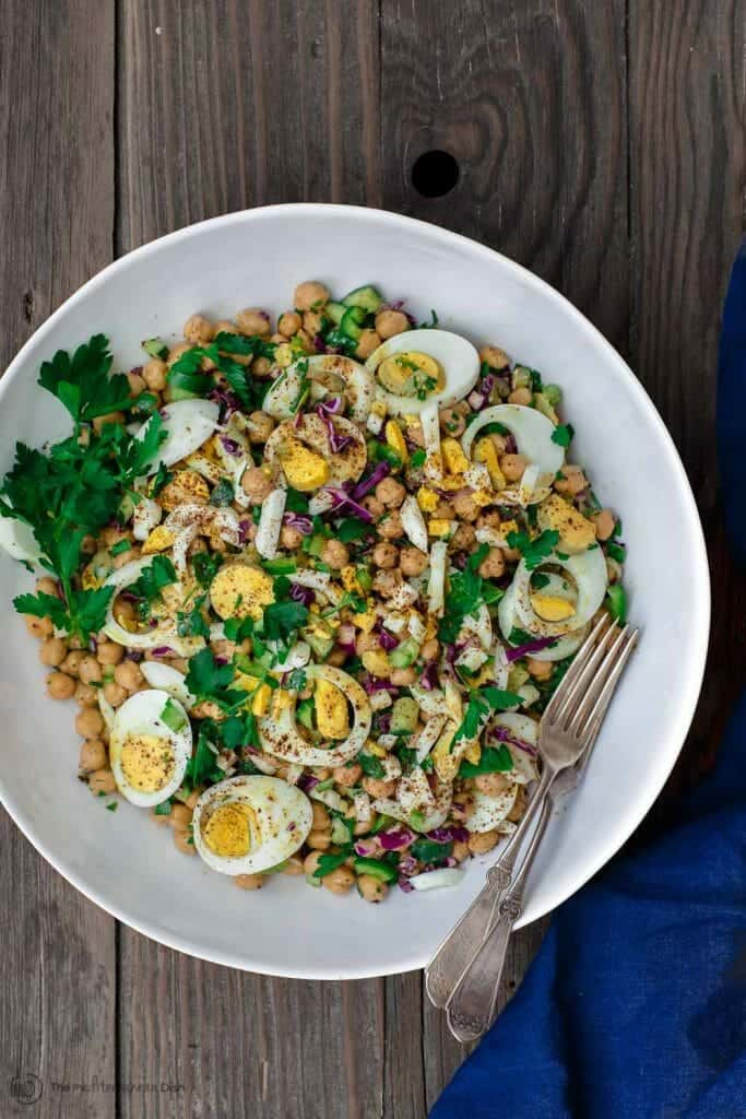 Mediterranean Chickpea Egg Salad Recipe (Video) The Mediterranean Dish