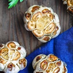 How to Roast Garlic and How to Store It | The Mediterranean Dish. Learn a few simple ways to roast garlic and to store your roasted garlic for daily use. These roasted garlic recipes are foolproof and give you the best soft, caramelized, and smoky roasted garlic. Plus get our recipes using roasted garlic. from themediterraneandish.com #garlic #roastedgarlic #mediterraneandiet #greekrecipes #italianrecipes #greekfood #italianfood #mediterraneanrecipes