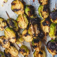 Grilled Brussels Sprouts Skewers