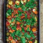 Mediterranean Style Zucchini Casserole | The Mediterranean Dish. Low carb zucchini casseroles with layers of zucchini, carrots, onions and a perfectly spiced meat sauce. Aromatics, warm Mediterranean spices, and fresh herbs make all the difference. See the full recipe on themediterraneandish.com #mediterraneandiet #zucchini #casserole #lowcarb #keto