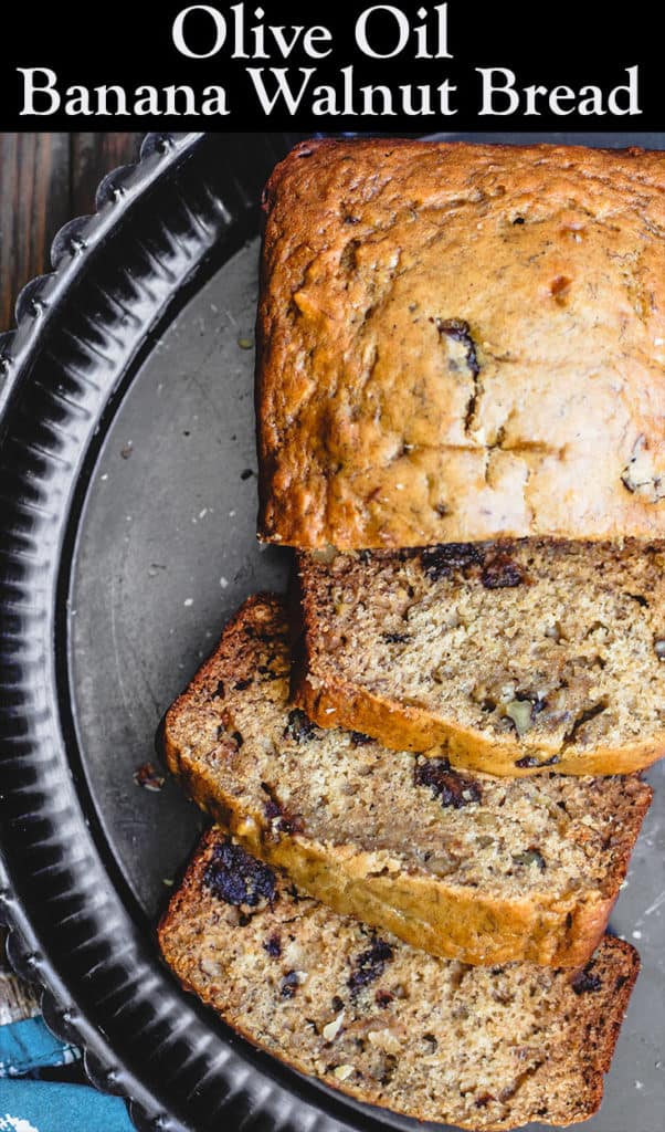 Healthy Olive Oil Banana Walnut Bread (Video) The Mediterranean Dish