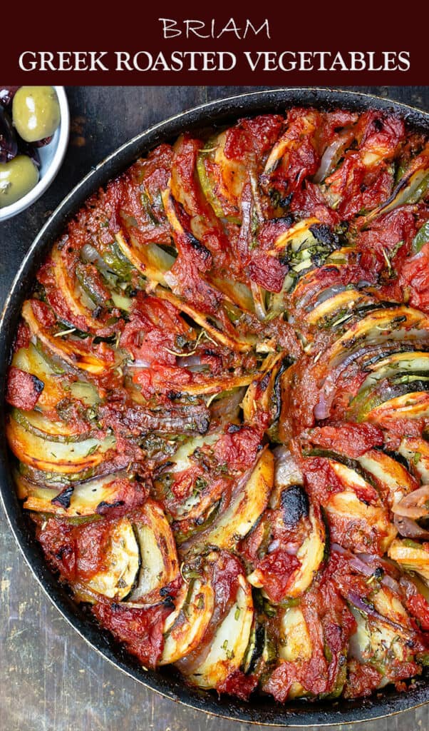 BriamTraditional Greek Roasted Vegetables (Video) The Mediterranean Dish