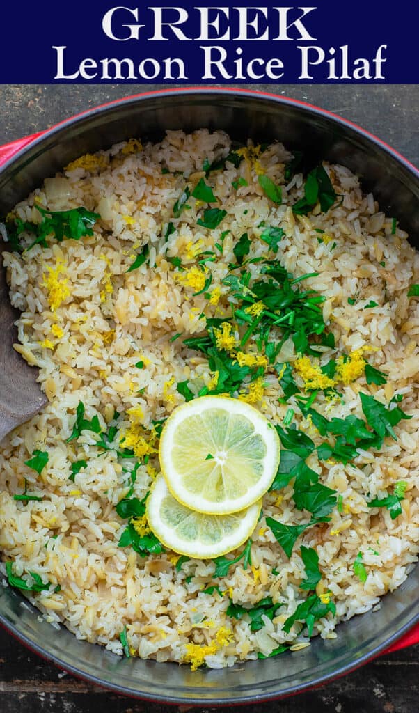 Greek Lemon Rice Recipe | The Mediterranean Dish