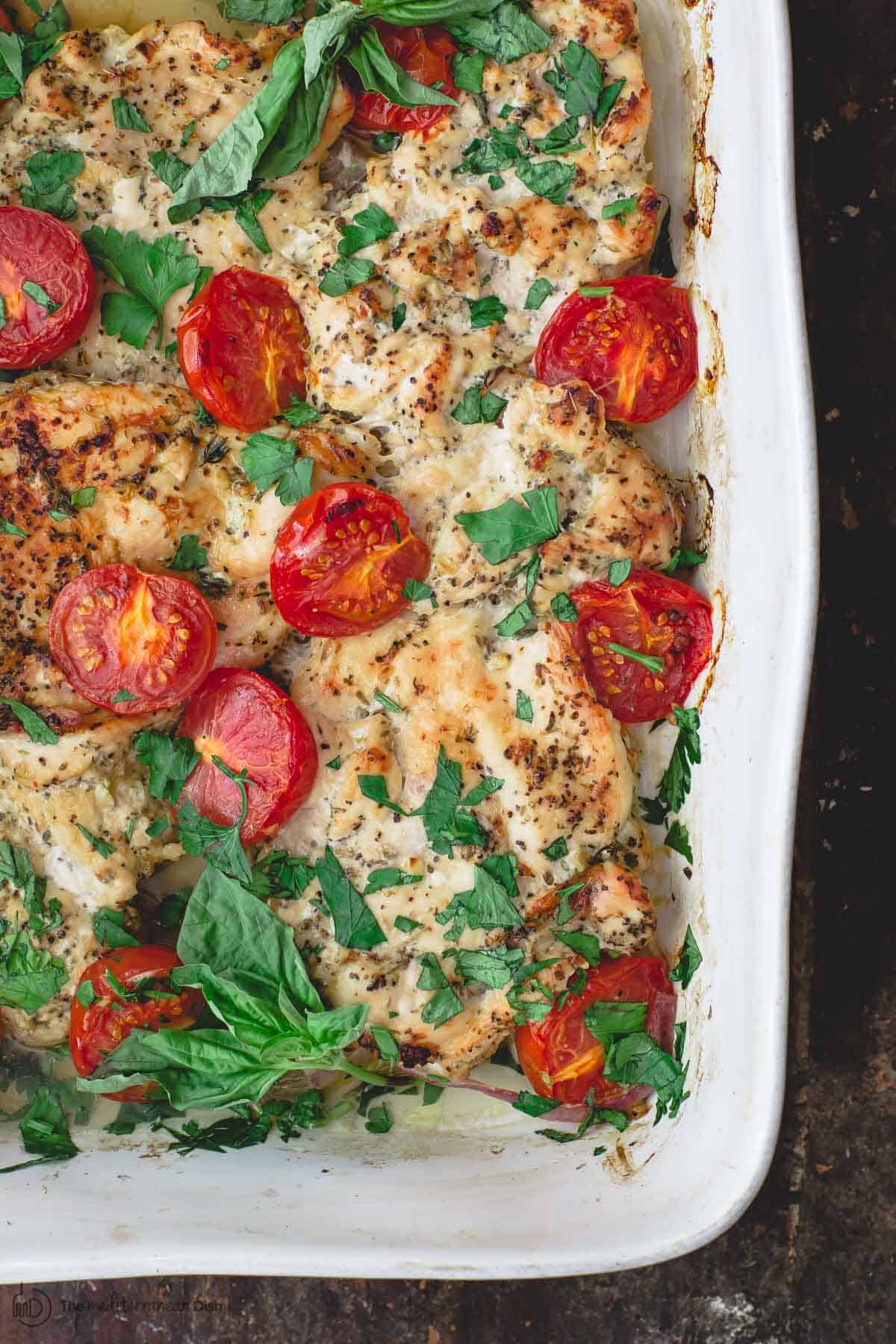 Easy Italian Baked Chicken Recipe With Video The Mediterranean Dish