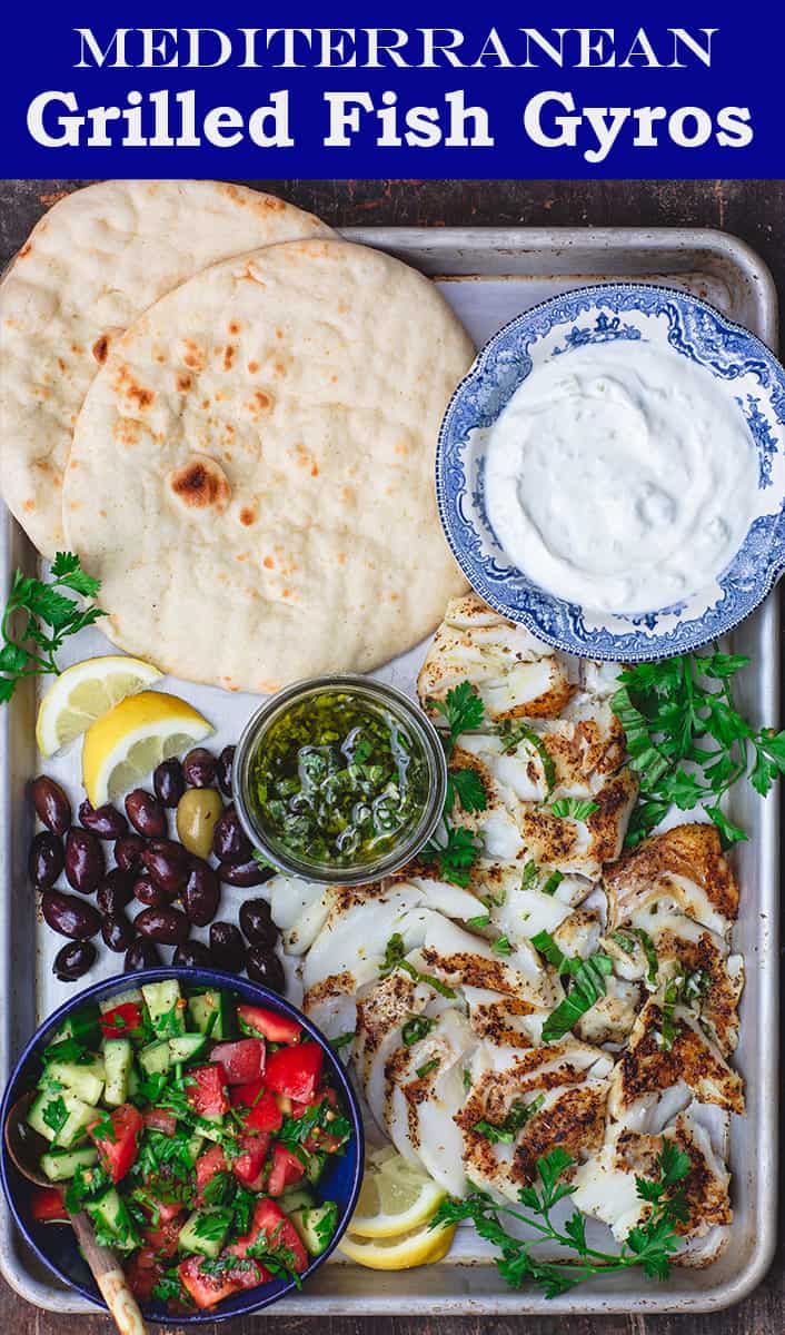 Grilled Cod Recipe, GyroStyle The Mediterranean Dish