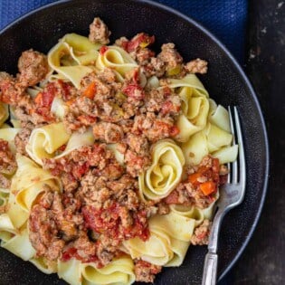 Turkey Bolognese Sauce with Pasta