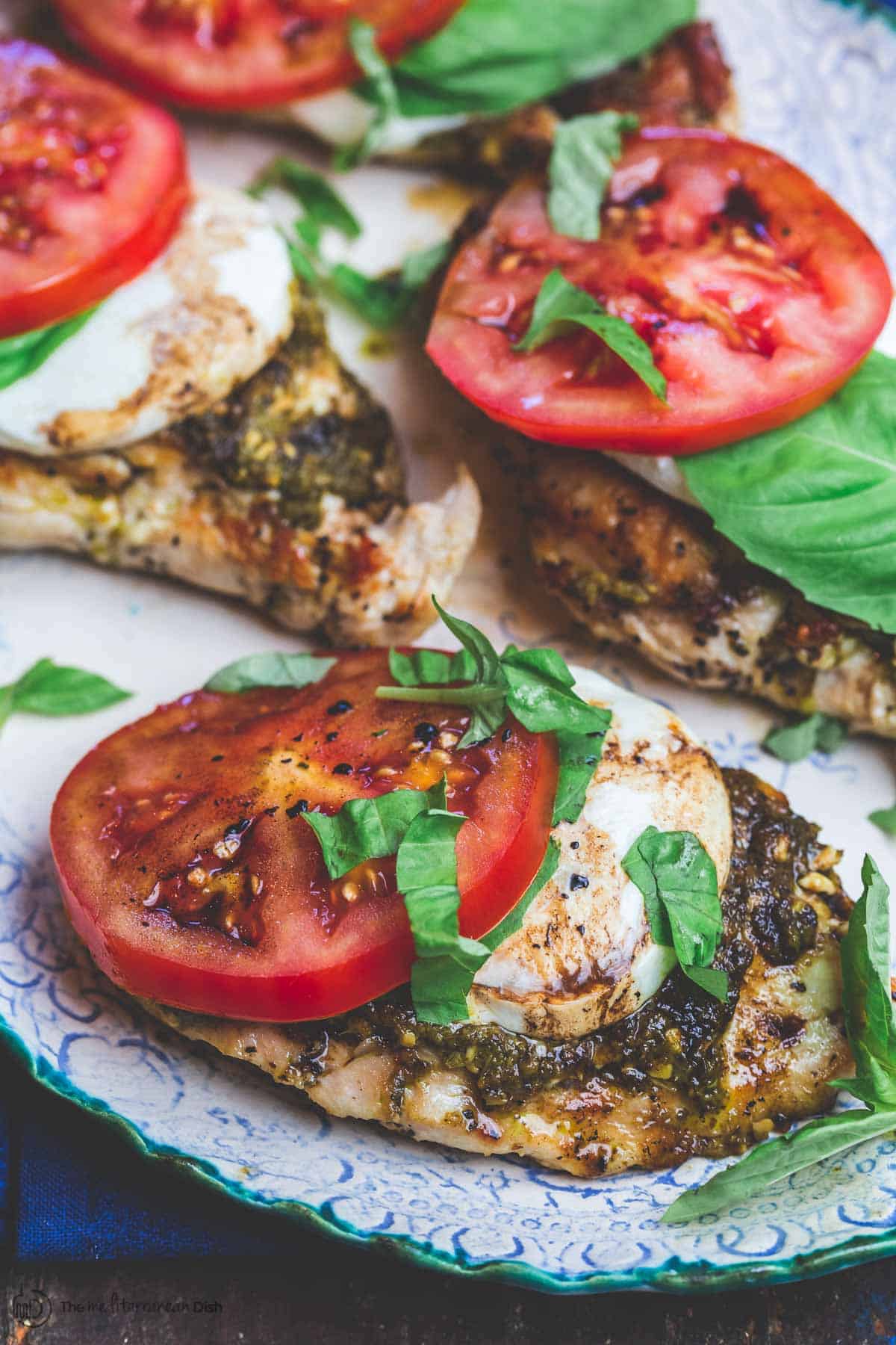 Chicken caprese platter