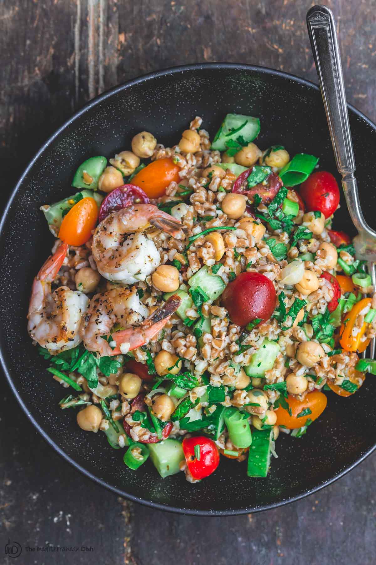 Mediterranean Shrimp Salad With Cannellini Beans 