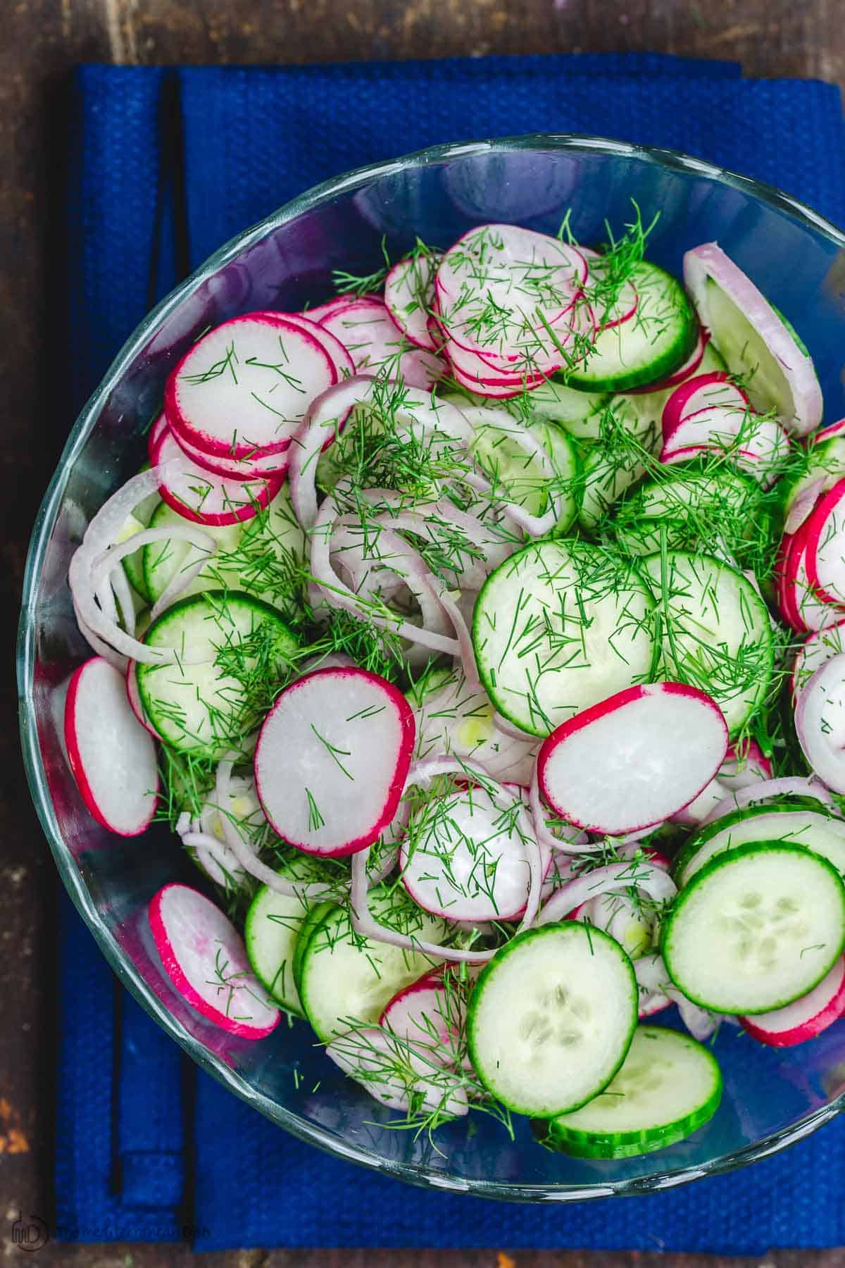 Simple Mediterranean Cucumber Salad | The Mediterranean Dish