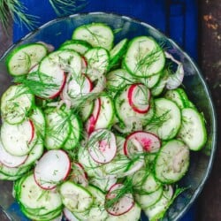 Mediterranean cucumber salad