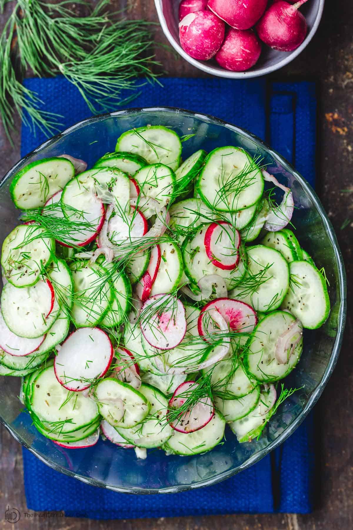 Healthy Cucumber Salad, Mediterranean Style | The Mediterranean Dish