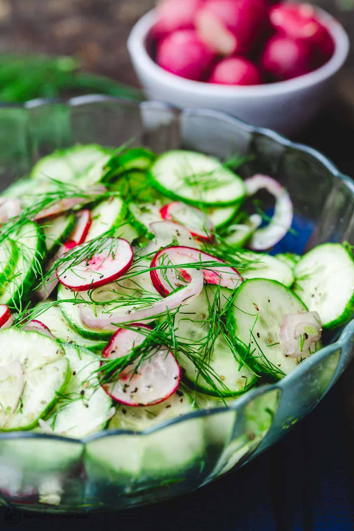 Simple Mediterranean Cucumber Salad | The Mediterranean Dish
