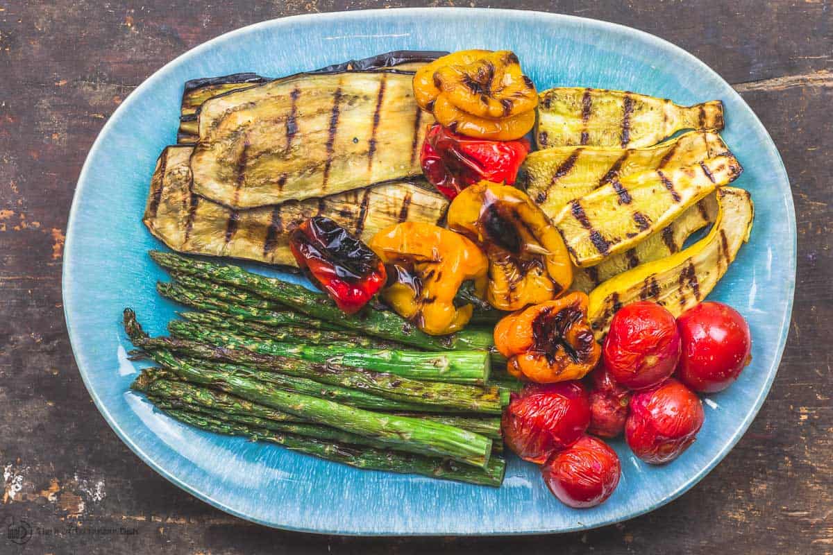 Easy Mediterranean Grilled Vegetables | The Mediterranean Dish