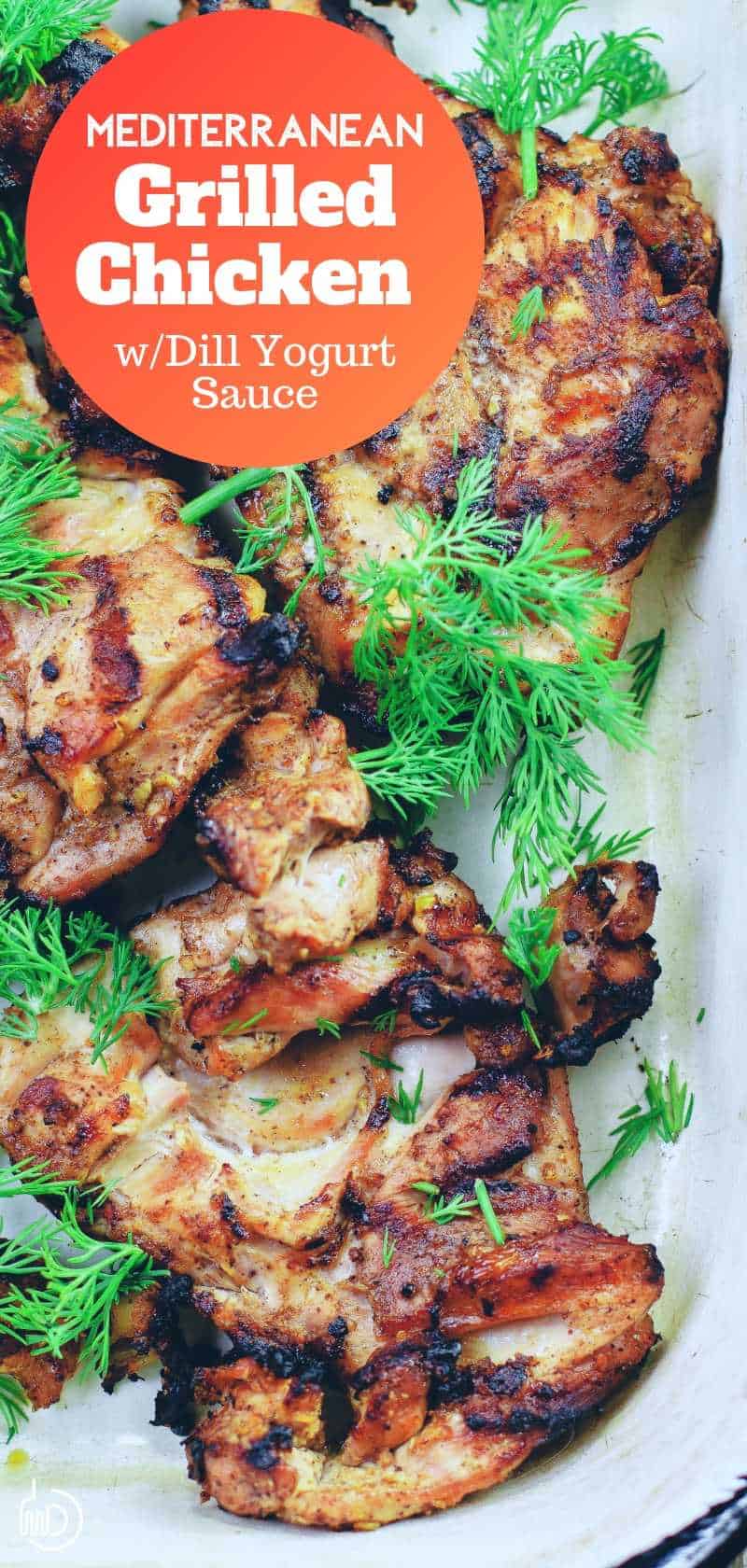 Mediterranean Grilled Chicken Thighs (BEST Marinade) The