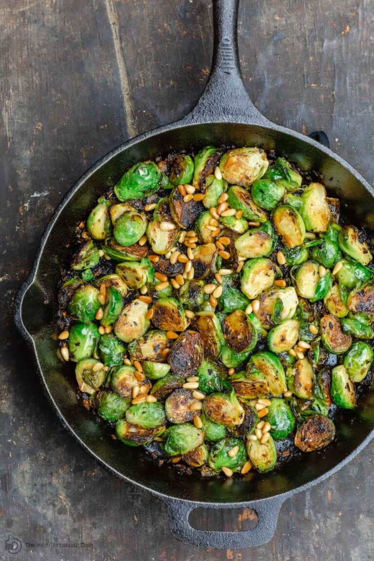 Crispy Olive Oil Fried Brussels Sprouts The Mediterraenan Dish