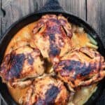 Baked Cornish Hen In Cast Iron Skillet