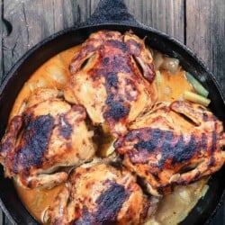 Baked Cornish Hen In Cast Iron Skillet