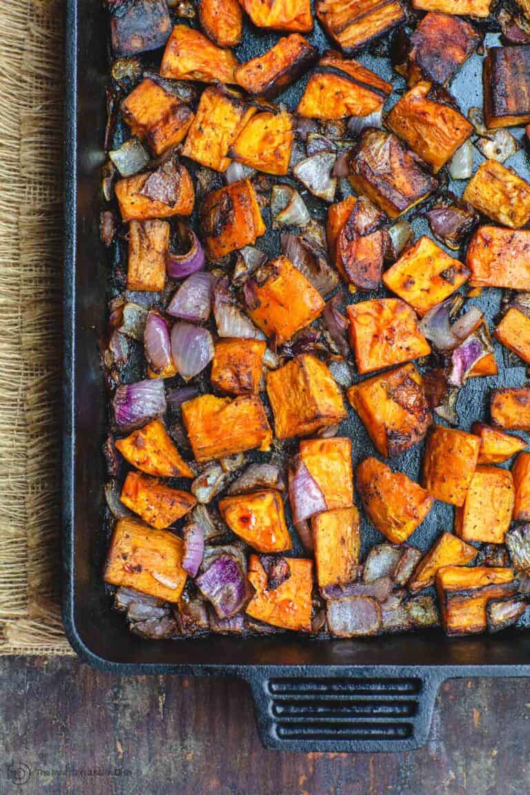Roasted Sweet Potatoes Recipe (Easy & Delicous) The Mediterranea