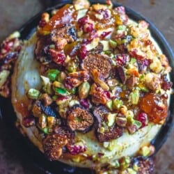 Baked Brie with Jam and Nuts