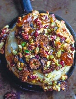 Baked Brie with Jam and Nuts