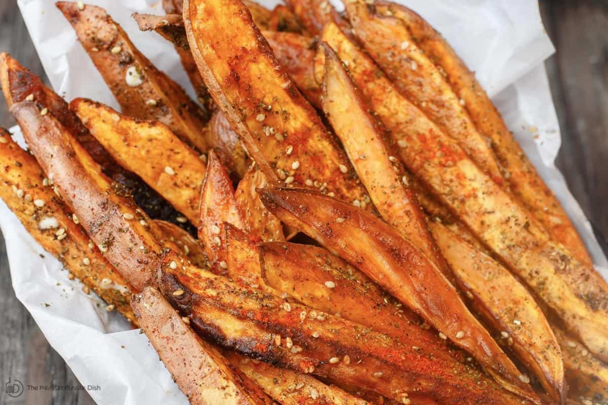 Sweet potato fries in basket