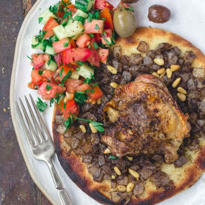 Musakhan Sumac Chicken and Caramelized Onion Flatbreads The
