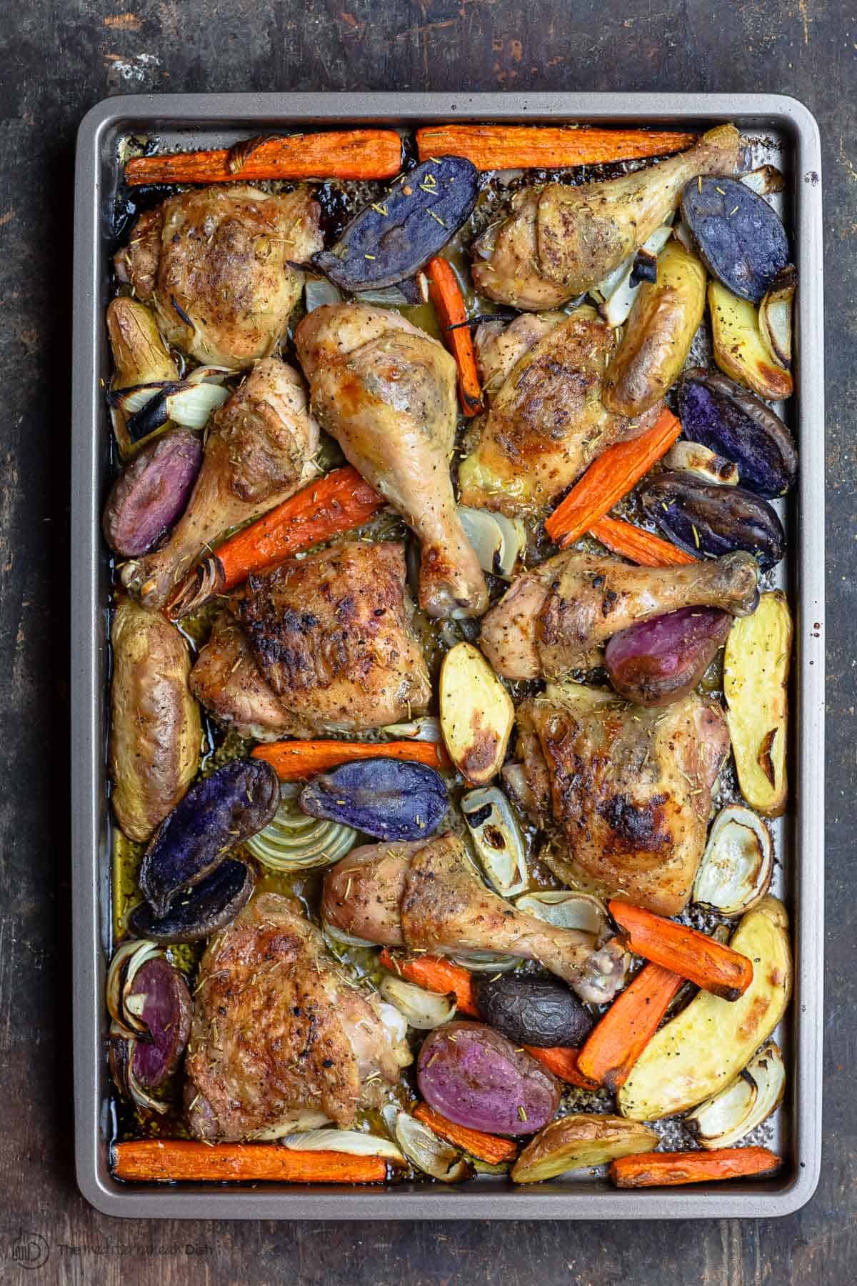 Sheet Pan Rosemary Roasted Chicken and Vegetables 
