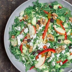 Shaved Brussel Sprouts Salad with Honey Citrus Dressing