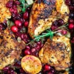 pin image 1 for baked cranberry chicken