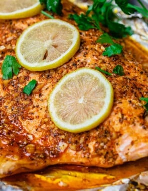 Baked Lemon garlic Salmon