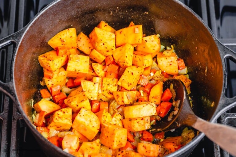 Simple Vegetarian Sweet Potato Stew - The Mediterranean Dish