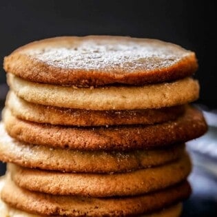 Stack of tahini cookies