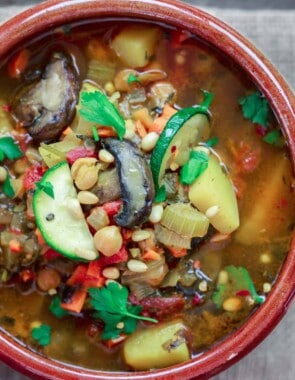 Healthy Vegetable Soup, Mediterranean-style