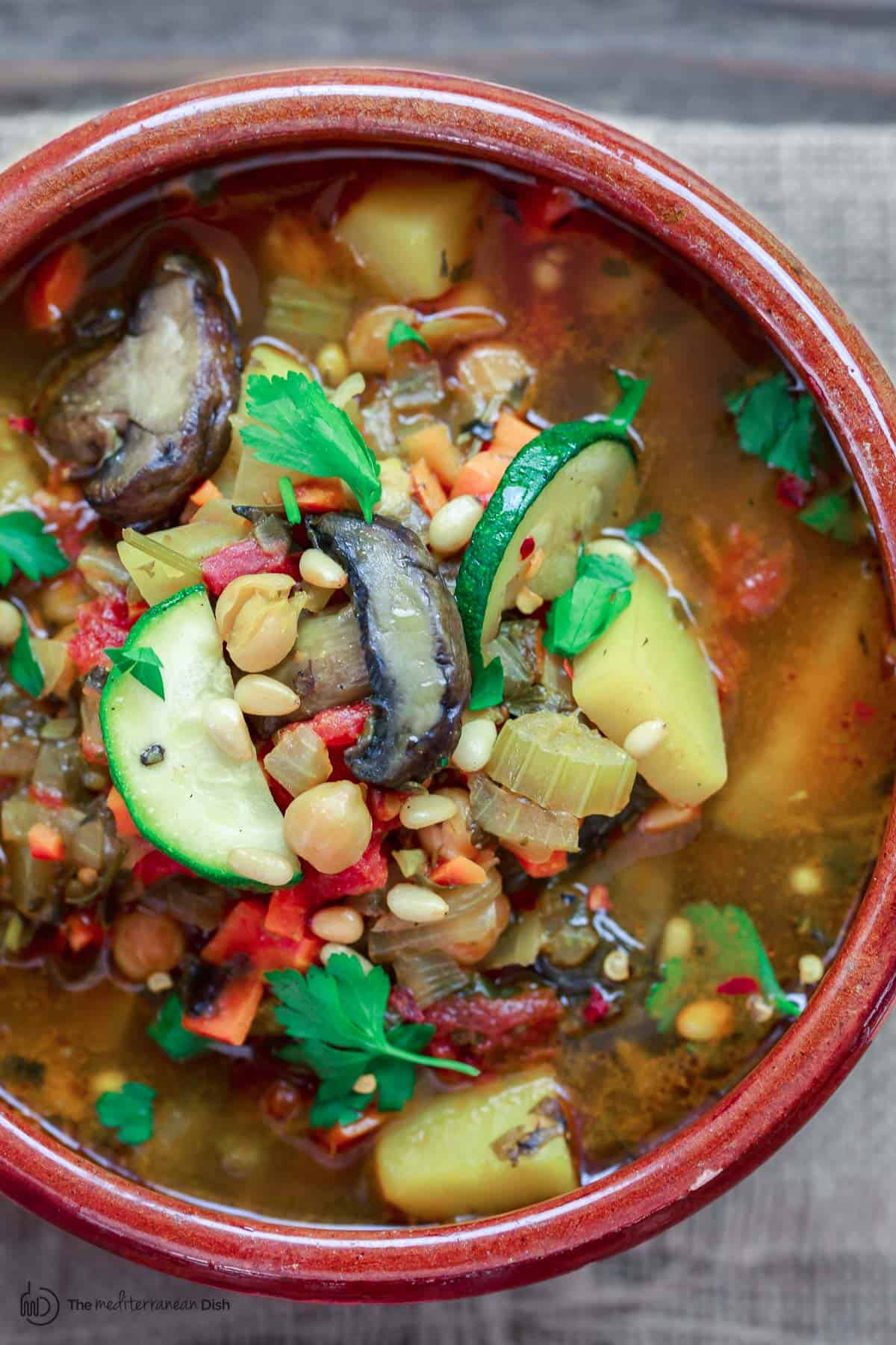 Healthy Vegetable Soup, Mediterranean-style