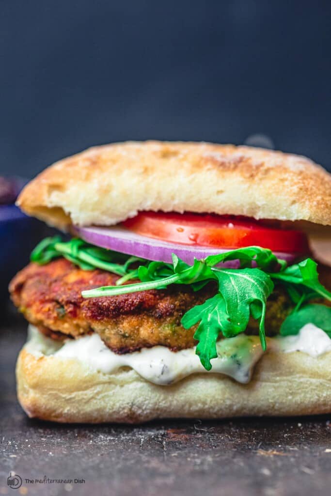 Salmon Burger (Salmon Patties Recipe) The Mediterranean Dish