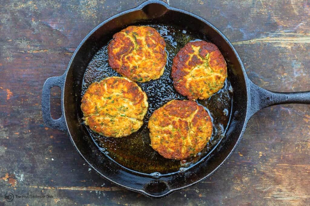 Salmon Burger (Salmon Patties Recipe) The Mediterranean Dish