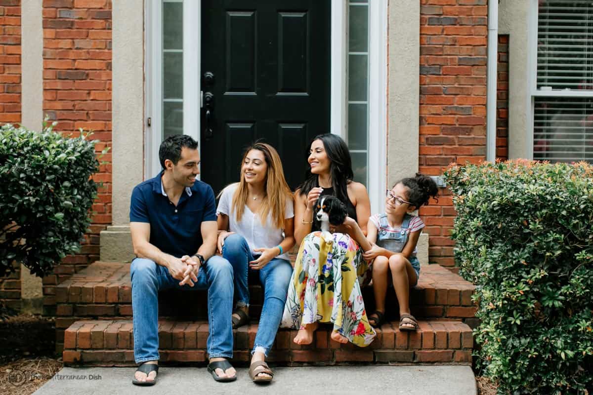 Suzy Karadsheh of The Mediterranean Dish and her family