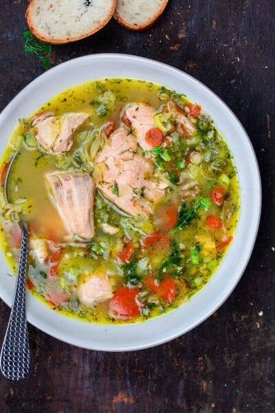 Easy Salmon Soup - The Mediterranean Dish