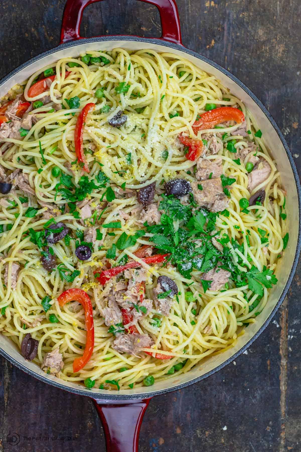 Quick Tuna Pasta, Mediterranean-Style | The Mediterranean Dish
