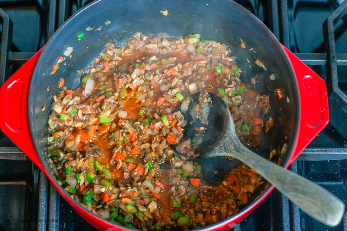 Simple Mushroom Barley Soup - The Mediterranean Dish