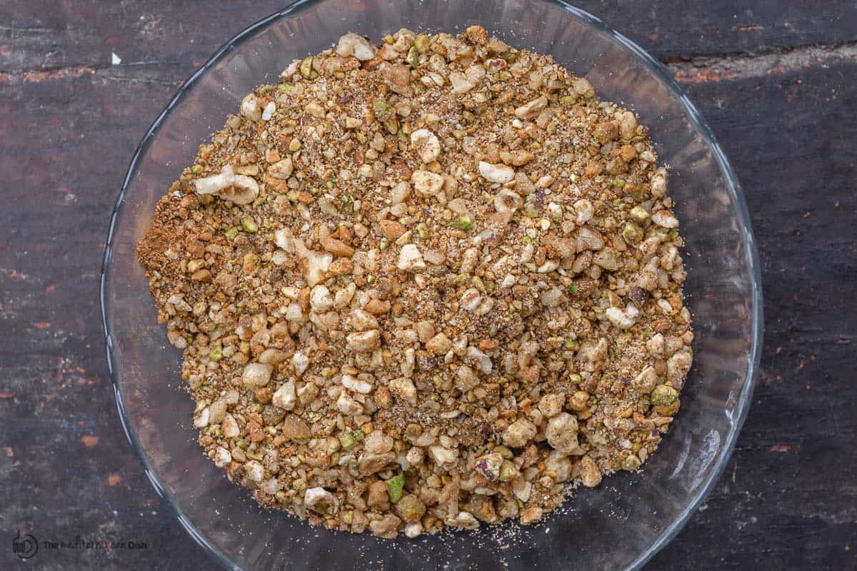 Baklava nut mixture