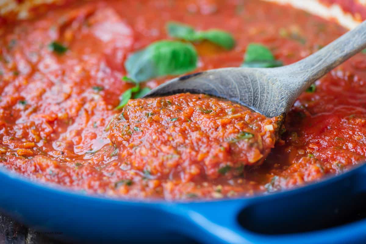 Easy Homemade Spaghetti Sauce Recipe - The Mediterranean Dish