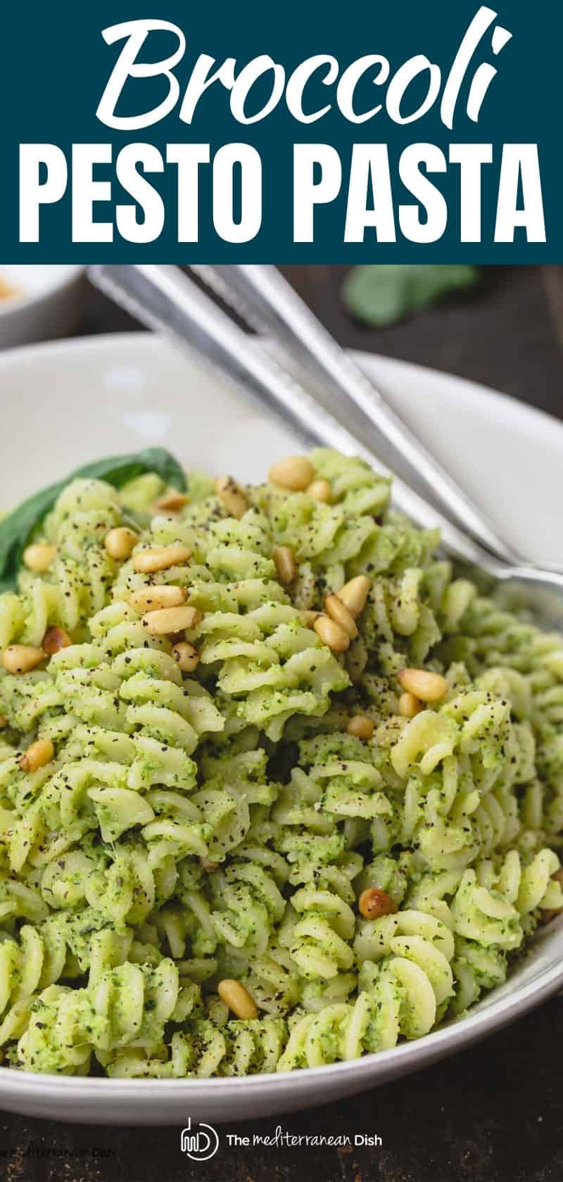 Lemon Broccoli Pesto Pasta The Mediterranean Dish