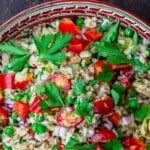 pin image for rice salad