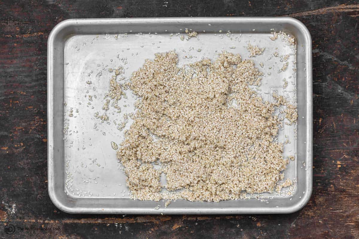 sesame and honey mixture