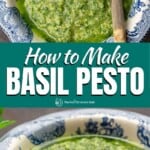 Pin 3 basil pesto recipe