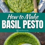 pin 1 for how to make basil pesto
