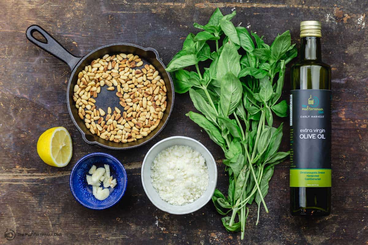 ingredients for pesto