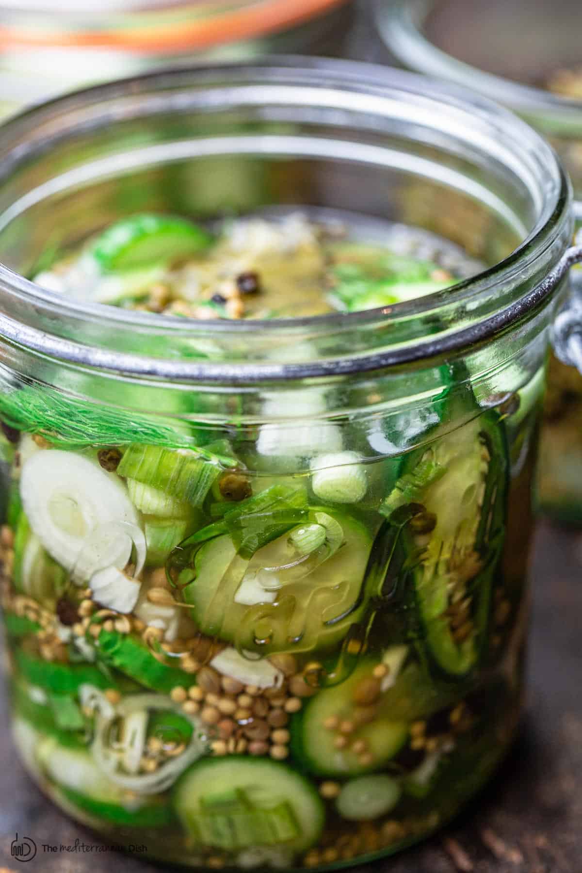 Recipe for Greek Style Pickled Green Tomatoes